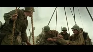 soldiers on ship with wounded person — Hacksaw Ridge