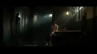 two people in dilapidated dimly lit room — Bruce Lee: Birth of The Dragon