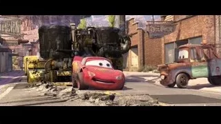 Cars movie cars with bulldozer — Cars