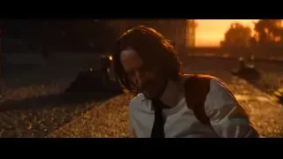 Man with beard in cemetery at sunset — John Wick: Chapter 4