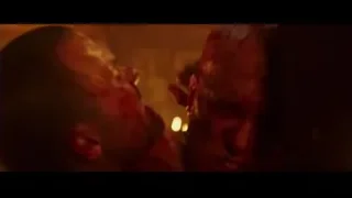 two men kissing in dimly lit room — Deadpool