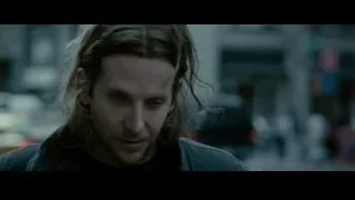 man with long hair serious expression — Limitless