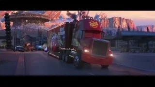 Mack red truck driving on street — Cars 3