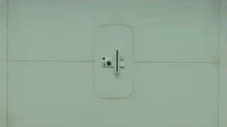Close-up of a white door — Blade Runner 2049