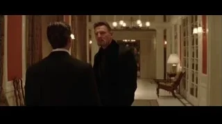 two men in suits in hallway — Batman
