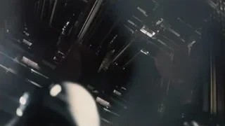 Person holding gun in futuristic control room — Interstellar