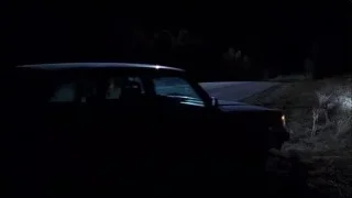black car parked on road at night — Breaking Bad