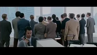 man in suit speaking with city skyline — The Persuit of Happyness