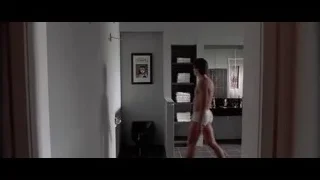 man in white underwear in bathroom — American Psycho