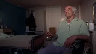 elderly man in wheelchair in hospital — Breaking Bad