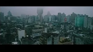overcast city with red light skyscraper — Now You See Me 2