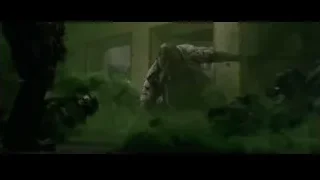 Dim room with green smoke and glowing object — The Amazing Spider Man