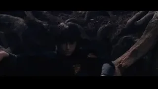 Harry Potter sitting in dark cave — Harry Potter and the Philosophers Stone