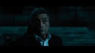 elderly man's serious face in dark room — John Wick: Chapter 4