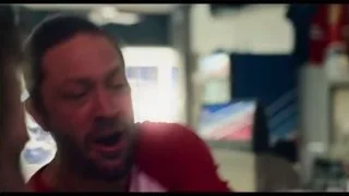 Man in red t-shirt shouting — The Bear