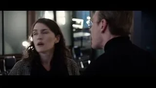 Man and woman in tense conference room conversation — Steve Jobs