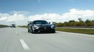 Mercedes-Benz sports car driving on highway — Sports Cars