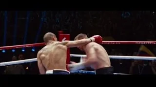 boxer in ring with arms stretched — Southpaw