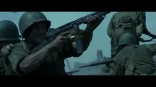soldiers in war-torn landscape — Hacksaw Ridge