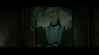 Young woman in dark eerie forest — Harry Potter and the Deathly Hallows 2