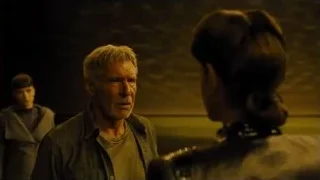 three people in dimly lit room — Blade Runner 2049