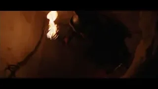 person holding torch casting shadow — Gladiator