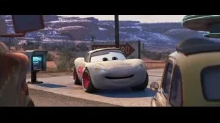 Lightning McQueen car at gas station — Cars 3