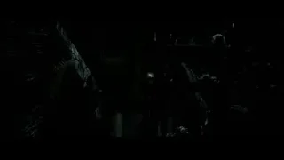 People walking through dark tunnel — Harry Potter and the Deathly Hallows 2