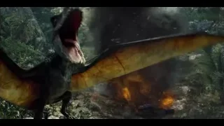 Bats flying through wire mesh fence — Jurassic World