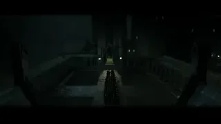 Gothic cathedral archway at night — Harry Potter and the Deathly Hallows 2