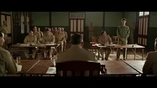 Men in military uniforms in meeting room — Hacksaw Ridge