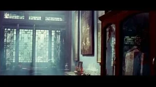 Damaged car in garage — The Karate Kid