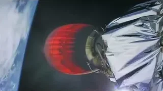 spacecraft orbiting Earth with red engine light — Elon Musk: Return to Space