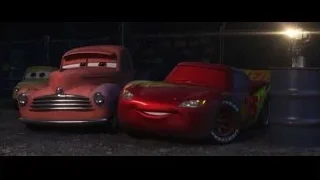 Two animated cars smiling — Cars 3