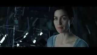 Woman in dark eerie environment — The Matrix