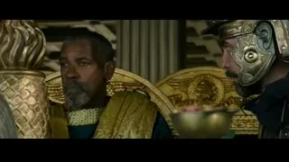 man on throne in ancient costume — Gladiator 2