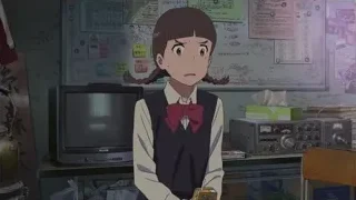 young girl in classroom with surprised expression — Your Name