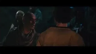 bald man in military uniform in eerie environment — Iron Man