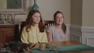 two young girls at dining table — Screened Out