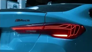 Blue sports car rear view — Sports Cars