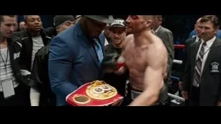 boxer being congratulated in boxing ring — Southpaw