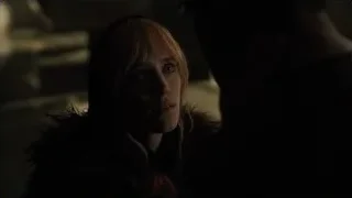 young woman with blonde hair in dark room — Blade Runner 2049