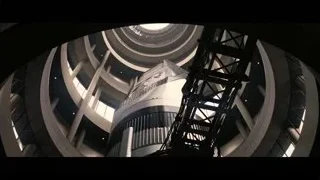 Cylindrical structure with spiral staircase — Interstellar