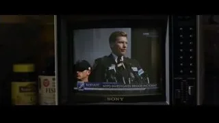 Policeman speaking into microphones on TV show — The Amazing Spider Man