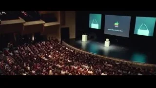 Auditorium with speaker and audience — Steve Jobs