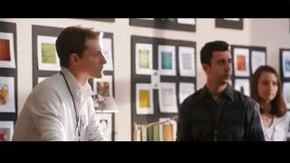 three people in art gallery — Jobs
