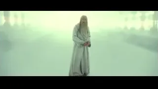 elderly man in foggy hallway — Harry Potter and the Deathly Hallows 2
