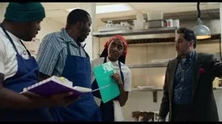 chef explaining to woman in kitchen — The Bear