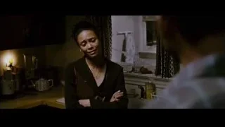 woman with serious expression in kitchen — The Persuit of Happyness