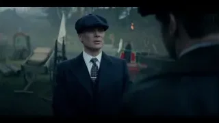 man in suit and beret in foggy field — Peaky Blinders